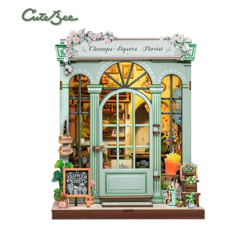 Miniature House Model Kit Champs-Élysées Florist 18 x 16 cm