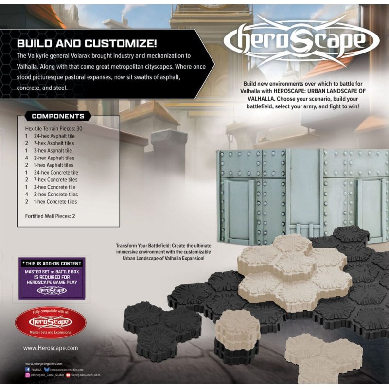 Heroscape Terrain Expansion The Urban Landscape of Valhalla *English Version*