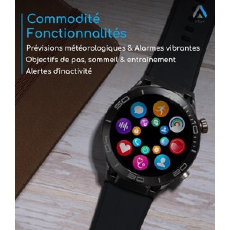 Abyx Fit - Saturn 4 - Montre connectée - Gris spatial
