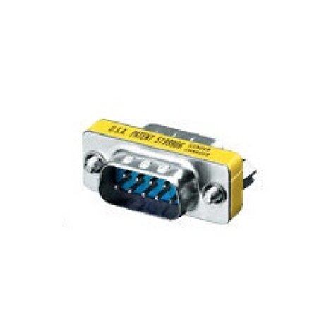 Serial RS232 DB9 Gender Changer St/St mini silber Polybeutel