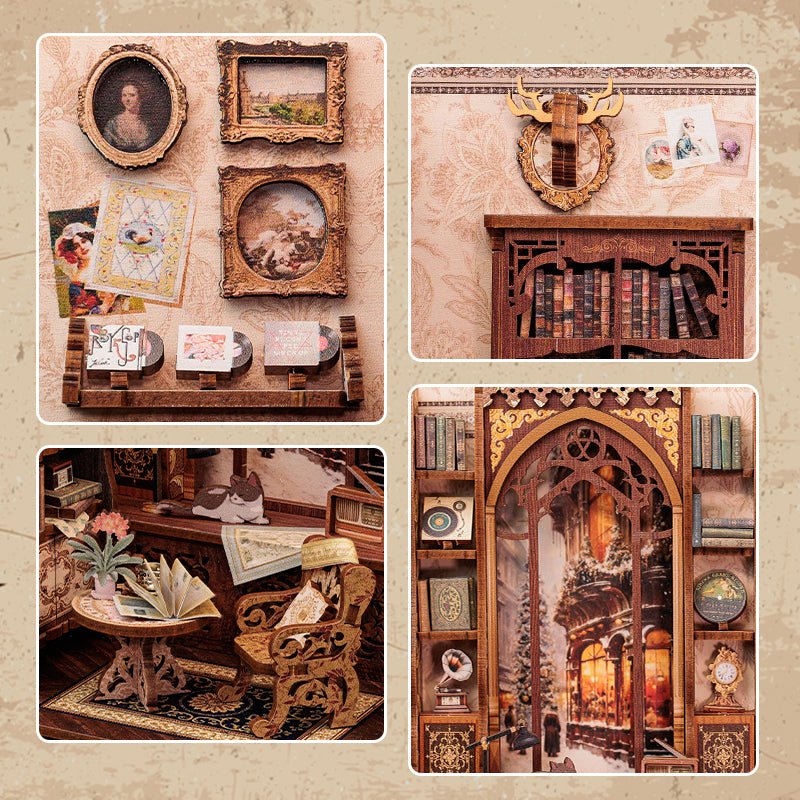 Spielmanufaktur Bausatz Verborgene Bücherstube DIY miniature house