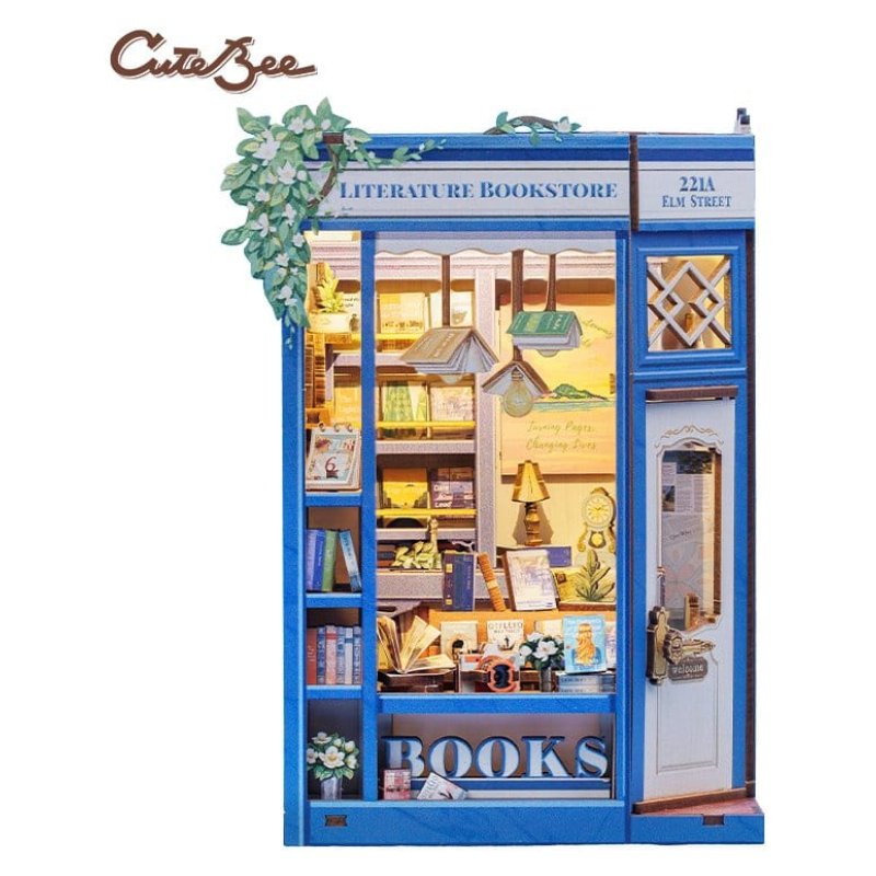 Book Nook Literature Bookstore 17 x 12 cm