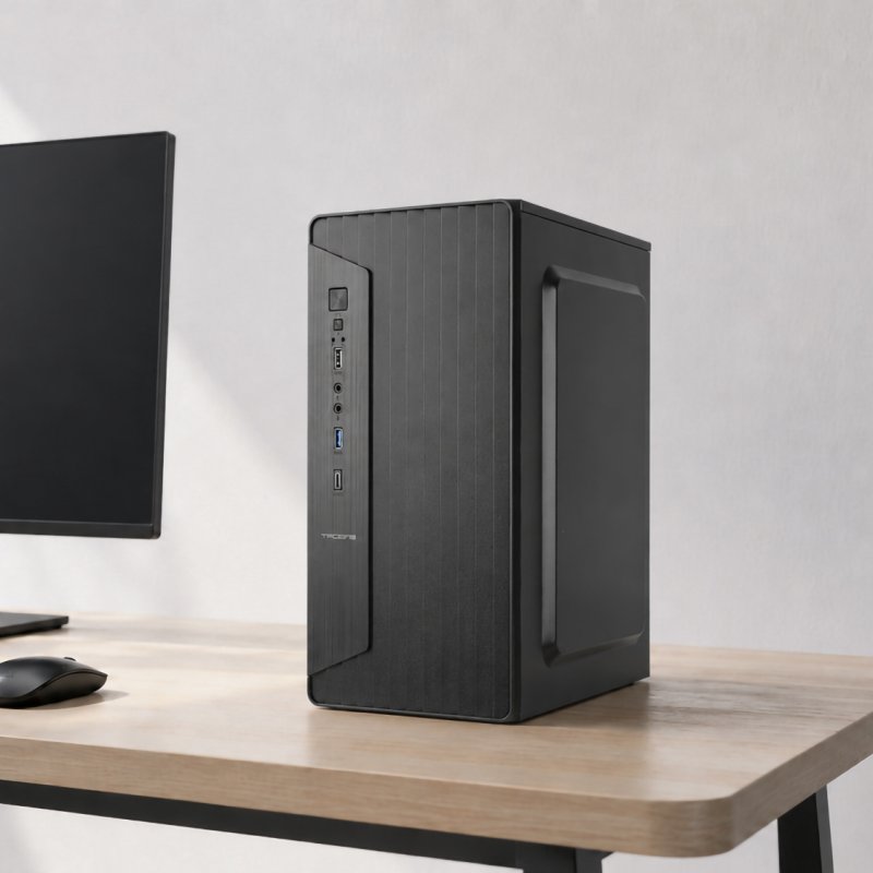 Boitier Mini Tour Micro ATX Anima AC8500 avec alimentation 500W (Noir)