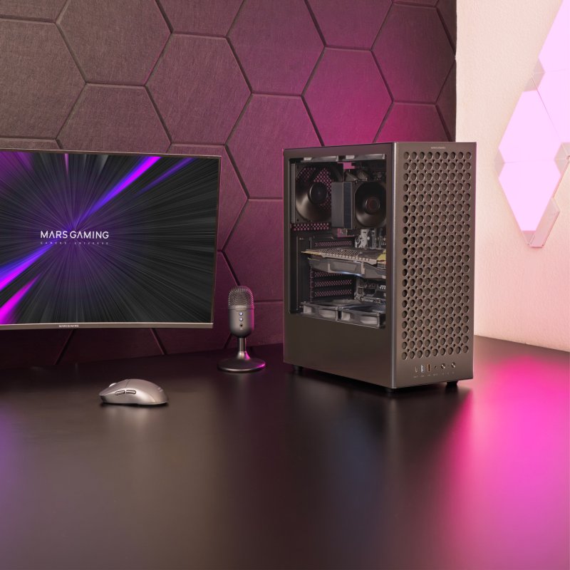 Mars Gaming MCT800 computer case Midi Tower Black