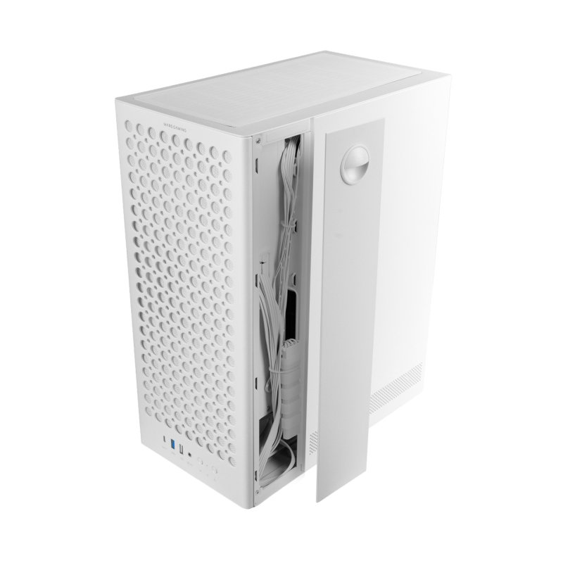 Boitier Moyen Tour ATX Mars Gaming MC-T800 avec panneau vitré (Blanc)