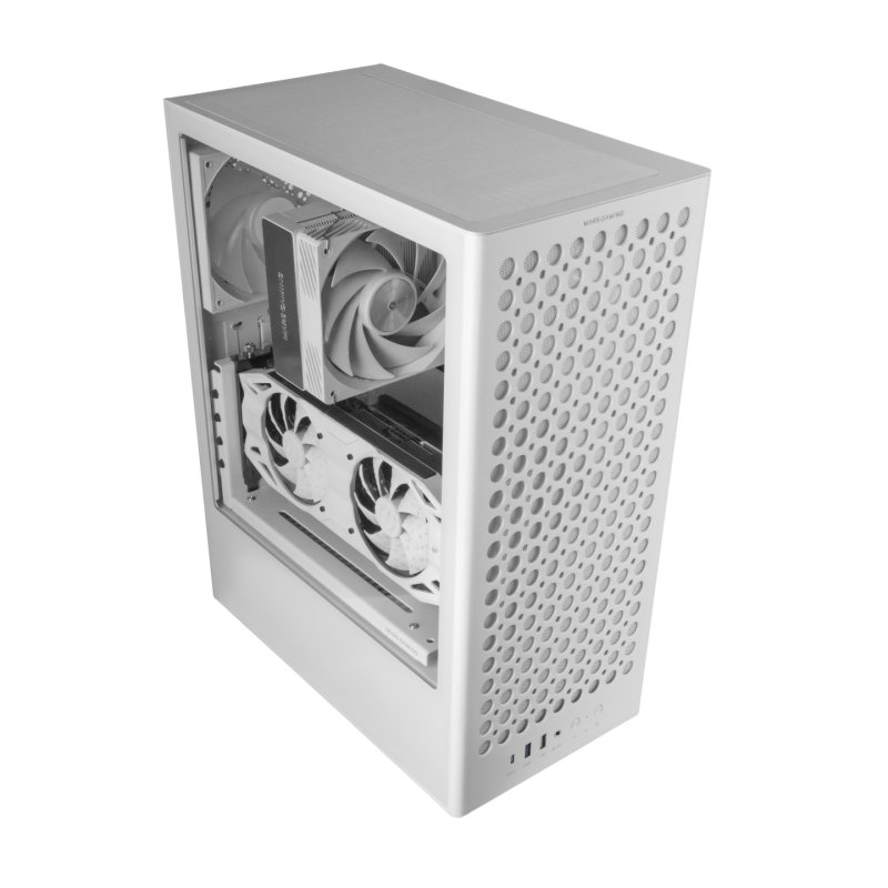 Mars Gaming MCT800W computer case Midi Tower White