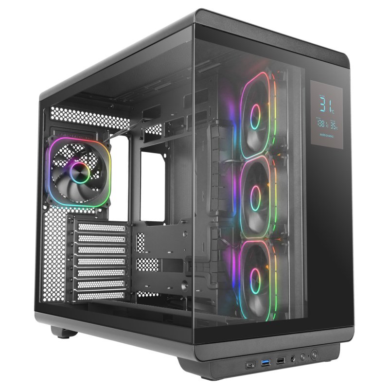 Mars Gaming MCREVMAX unité centrale Midi Tower Noir