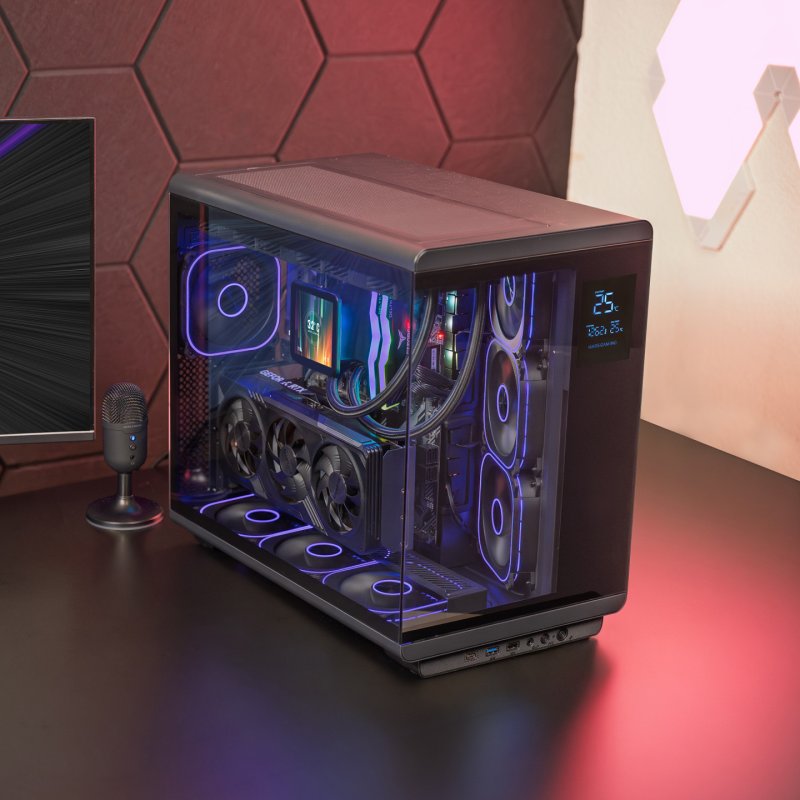 Mars Gaming MCREVMAX computer case Midi Tower Black