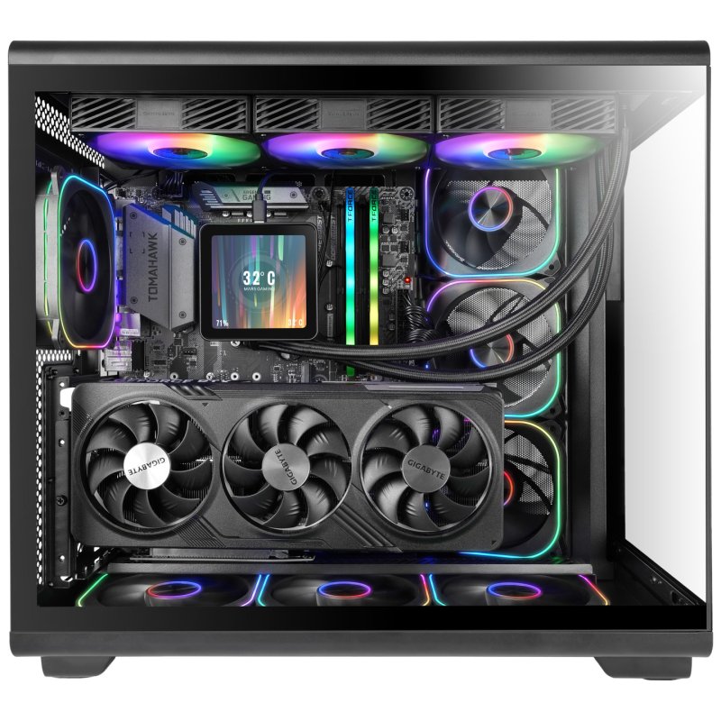 Mars Gaming MCREVMAX computer case Midi Tower Black