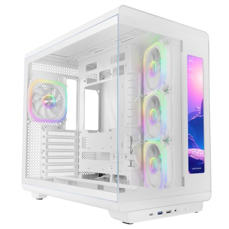 Mars Gaming MCREVMAXW unité centrale Midi Tower Blanc