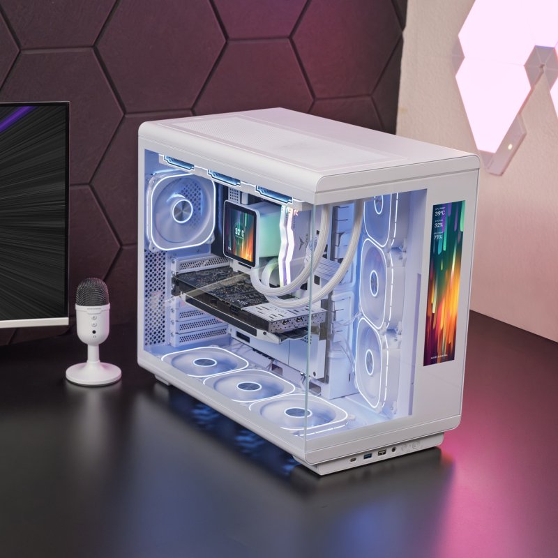 Mars Gaming MCREVMAXW computer case Midi Tower White