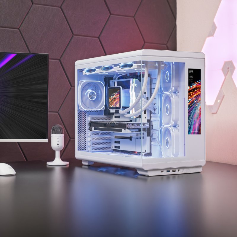 Mars Gaming MCREVMAXW computer case Midi Tower White