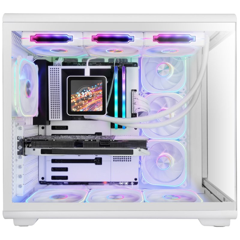 Mars Gaming MCREVMAXW computer case Midi Tower White