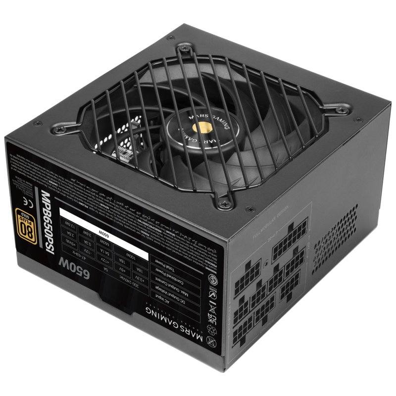 Mars Gaming MPB650PSI unité d'alimentation d'énergie Noir