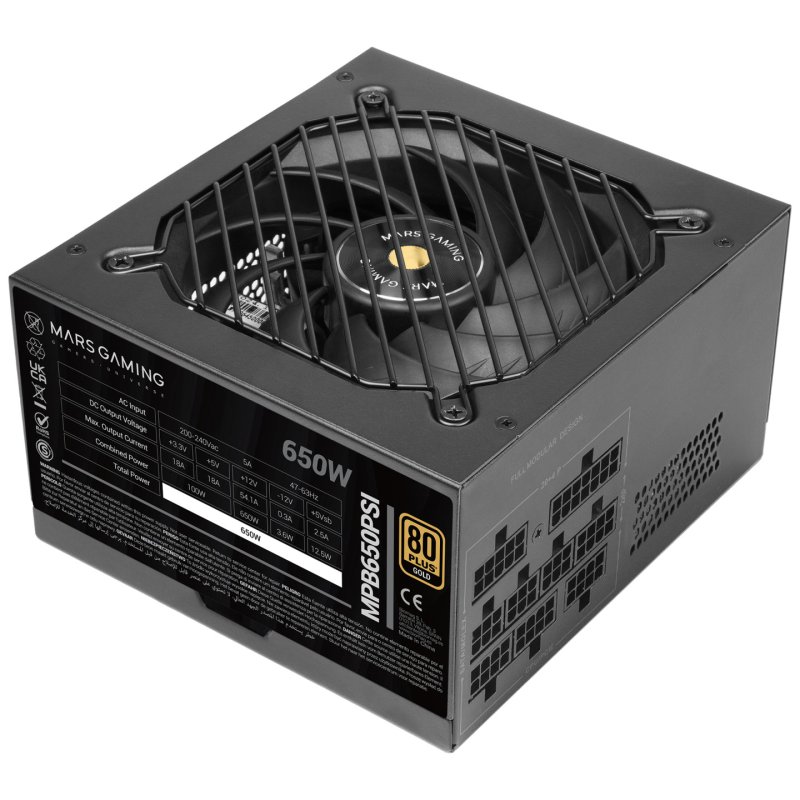 Mars Gaming MPB650PSI power supply unit Black