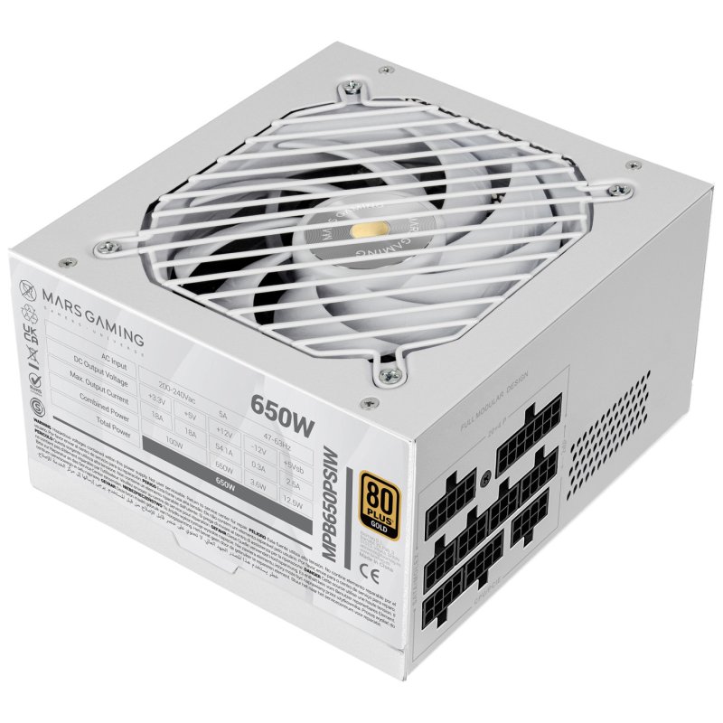 Mars Gaming MPB650PSIW unité d'alimentation d'énergie Blanc