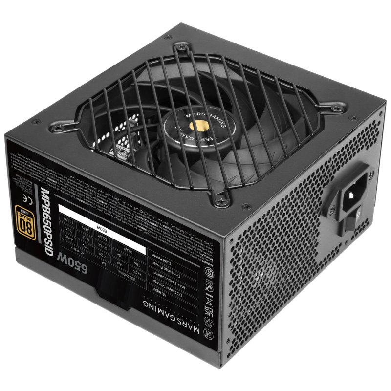 Alimentation ATX Mars Gaming MPB Pro SID - 650W (Noir)