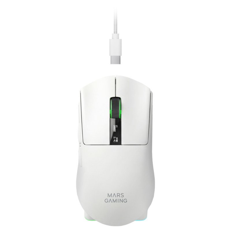 Souris sans fil Gamer Mars Gaming MMW-Elite (Blanc)