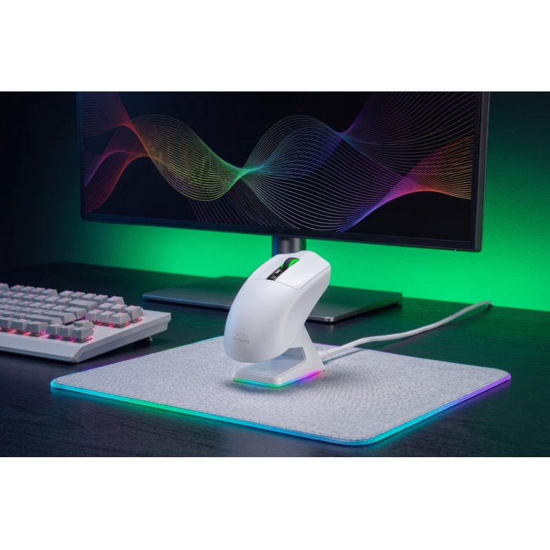 Mars Gaming MMWELITEW mouse Right-hand Bluetooth Optical 20000 DPI