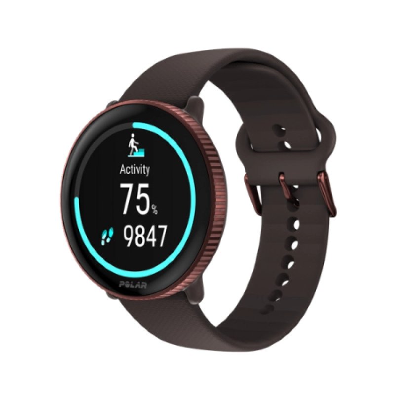 Polar Ignite 3 3.25 cm (1.28") AMOLED 43 mm Digital 416 x 416 pixels Touchscreen Brown GPS (satellite)