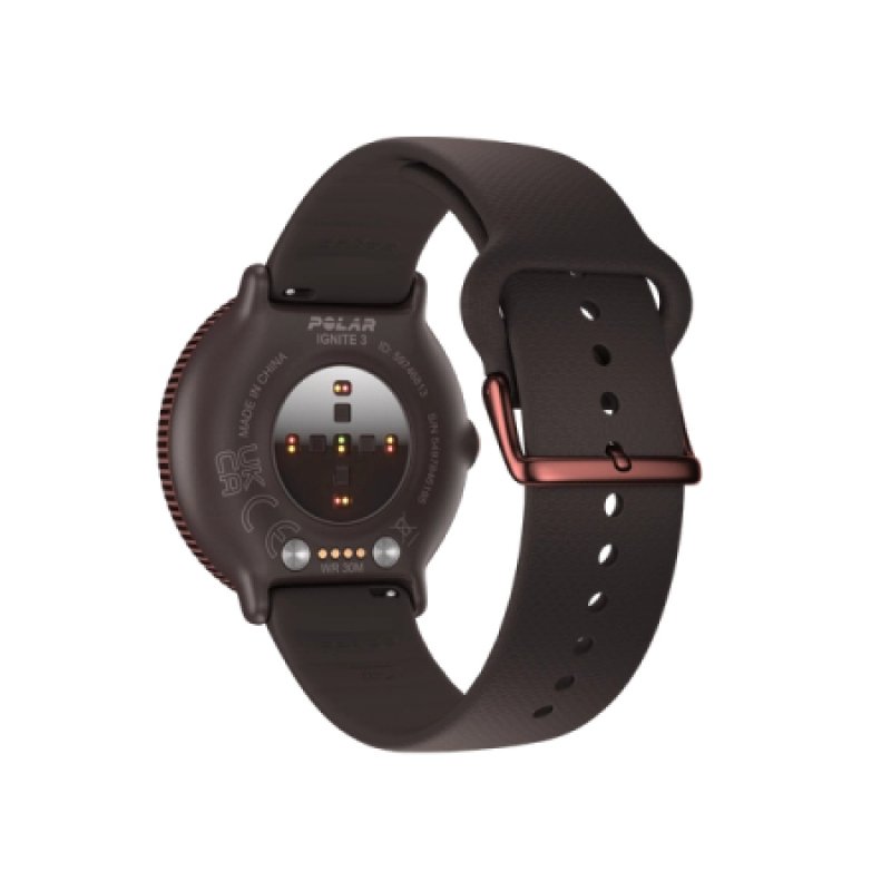 Polar Ignite 3 3,25 cm (1.28") AMOLED 43 mm Numérique 416 x 416 pixels Écran tactile Marron GPS (satellite)