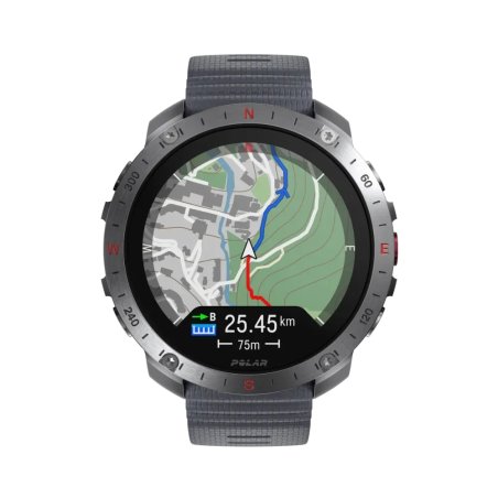 Polar Grit X2 Pro 3,53 cm (1.39") AMOLED Numérique 454 x 454 pixels Écran tactile Gris GPS (satellite)