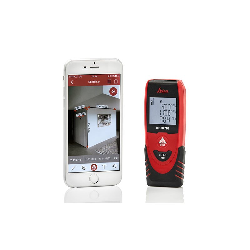 Leica DISTO D1 Laser distance meter Black, Red 40 m