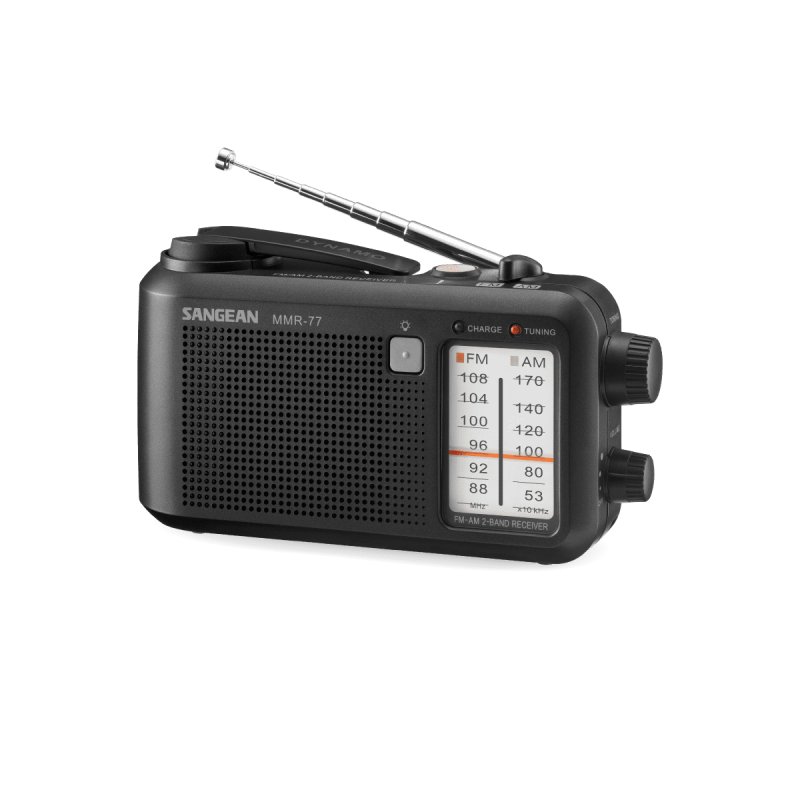 Sangean MMR-77 matt schwarz Notfall/Kurbel Radio