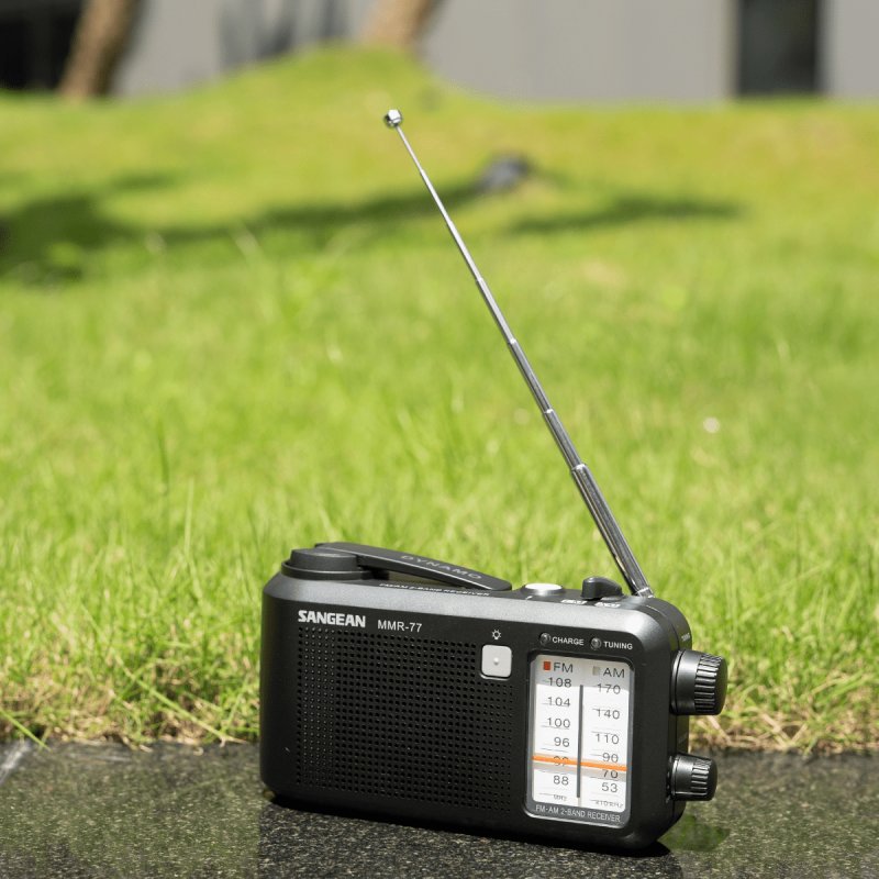 Sangean MMR-77 matt schwarz Notfall/Kurbel Radio