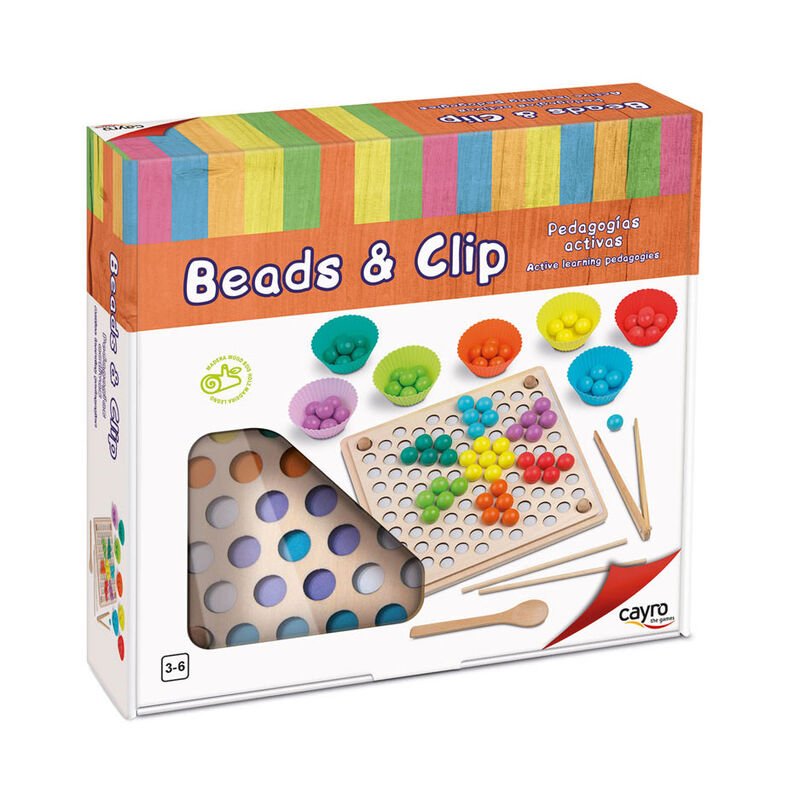 Montessori Beads and Clip game