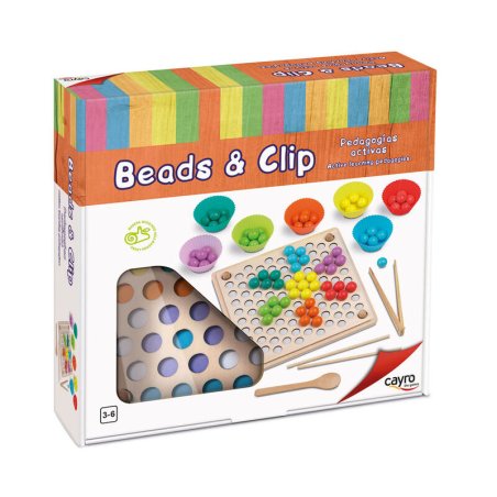 Montessori Beads and Clip game