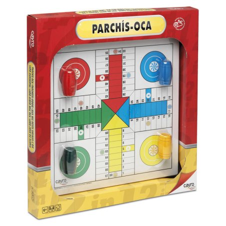 Wooden Parcheesi-Goose board & accesories blister