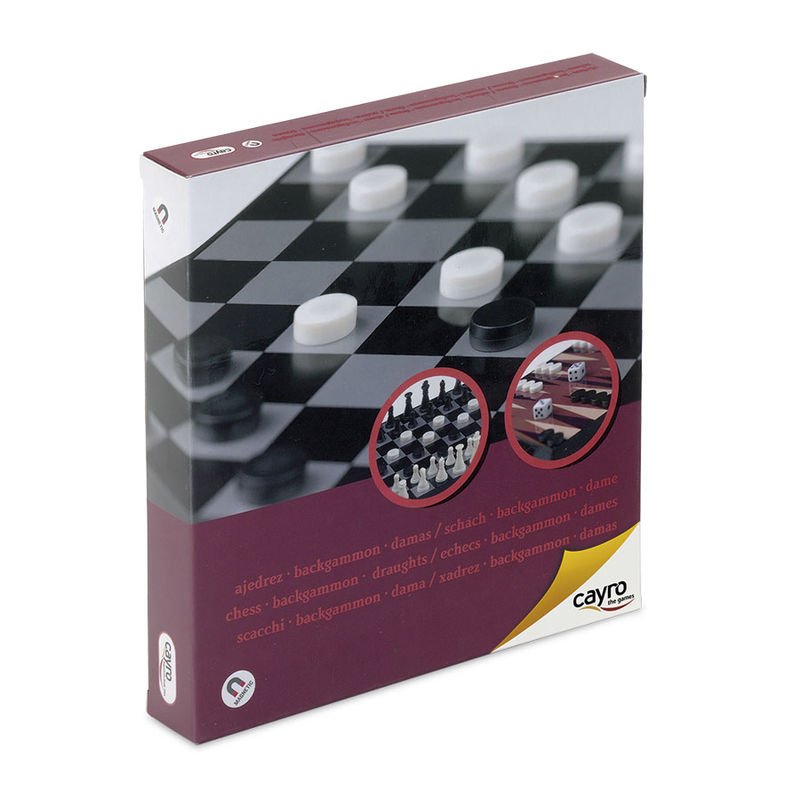 Square Magnetic Chess Draughts Backgammon