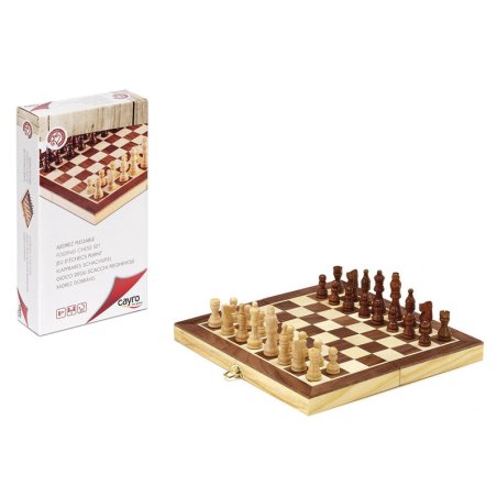 Folding marquetry chess 30cm