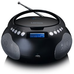 Lenco SCD-331 Portable Analog Black, Silver