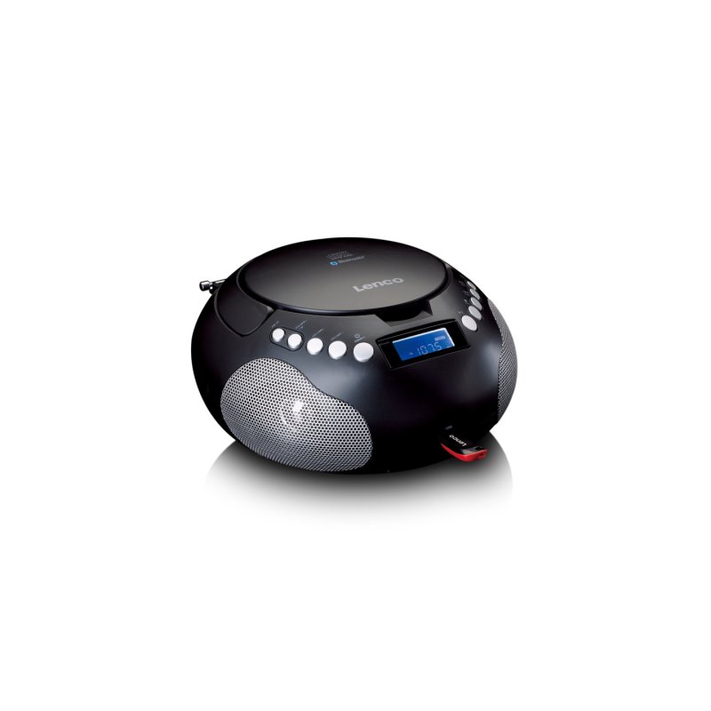 Lenco SCD-331 Portable Analog Black, Silver