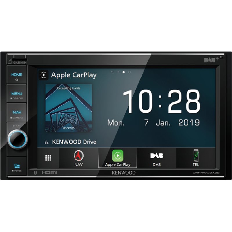 Kenwood DNR4190DABS récepteur multimédia de voiture Noir 200 W Bluetooth