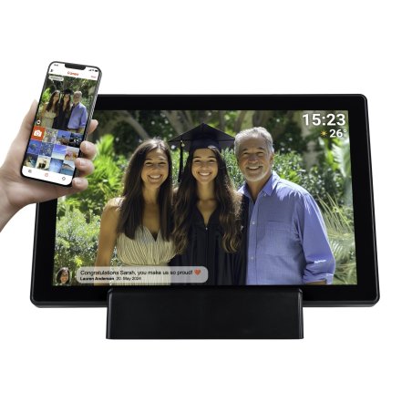 Denver PFF-1070B cadre photos numériques Noir 25,6 cm (10.1") Écran tactile Wifi