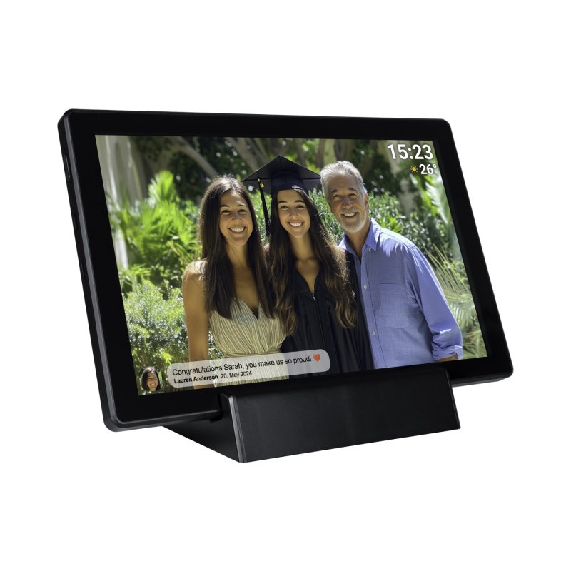 Denver PFF-1070B cadre photos numériques Noir 25,6 cm (10.1") Écran tactile Wifi