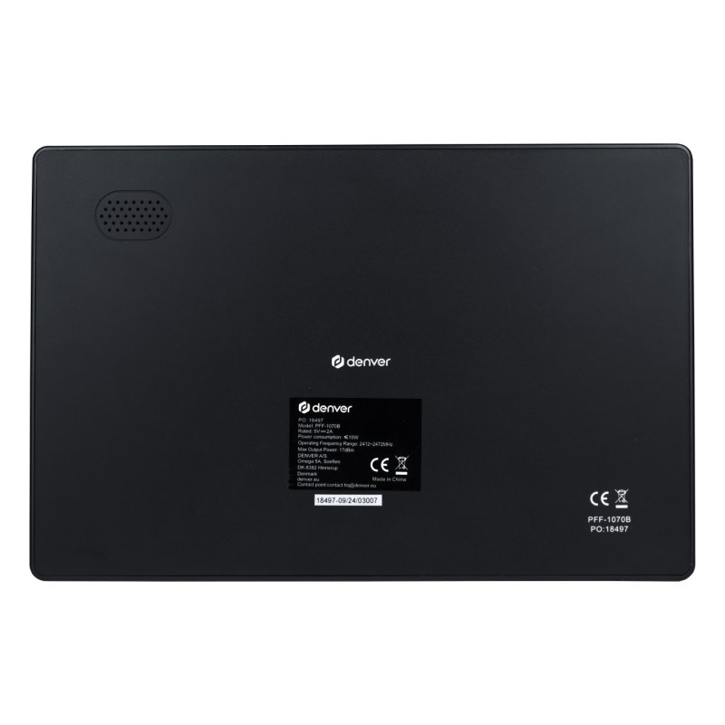 Denver PFF-1070B digital photo frame Black 25.6 cm (10.1") Touchscreen Wi-Fi