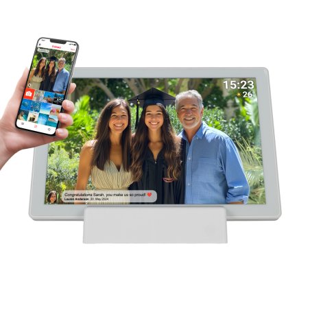 Denver PFF-1070W cadre photos numériques Blanc 25,6 cm (10.1") Écran tactile Wifi