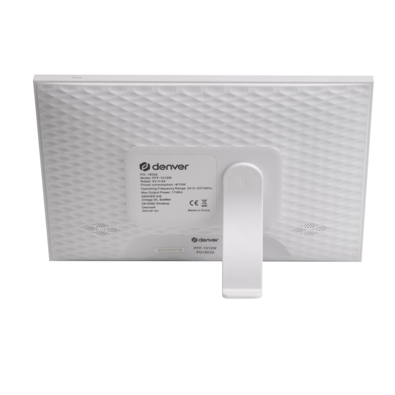 Denver PFF-1012 cadre photos numériques Blanc 25,6 cm (10.1") Écran tactile Wifi