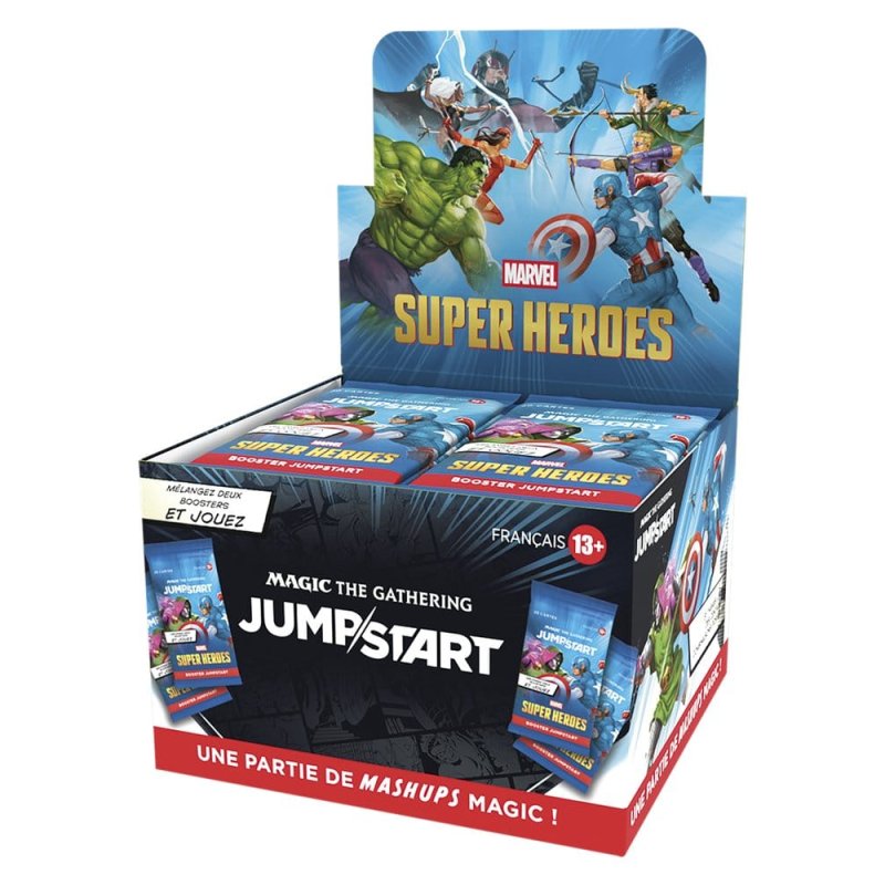 Magic: The Gathering - Boîte de Boosters Jumpstart Marvel Super Heroes (24 Boosters)
