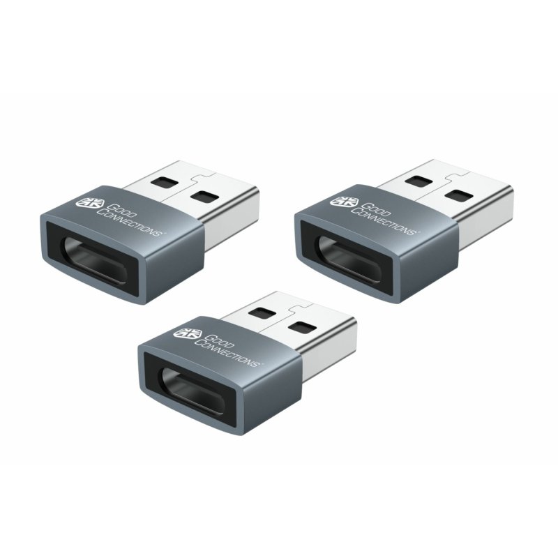 Kabelmeister USB-AD203-3 cable gender changer USB-A USB-C Grey
