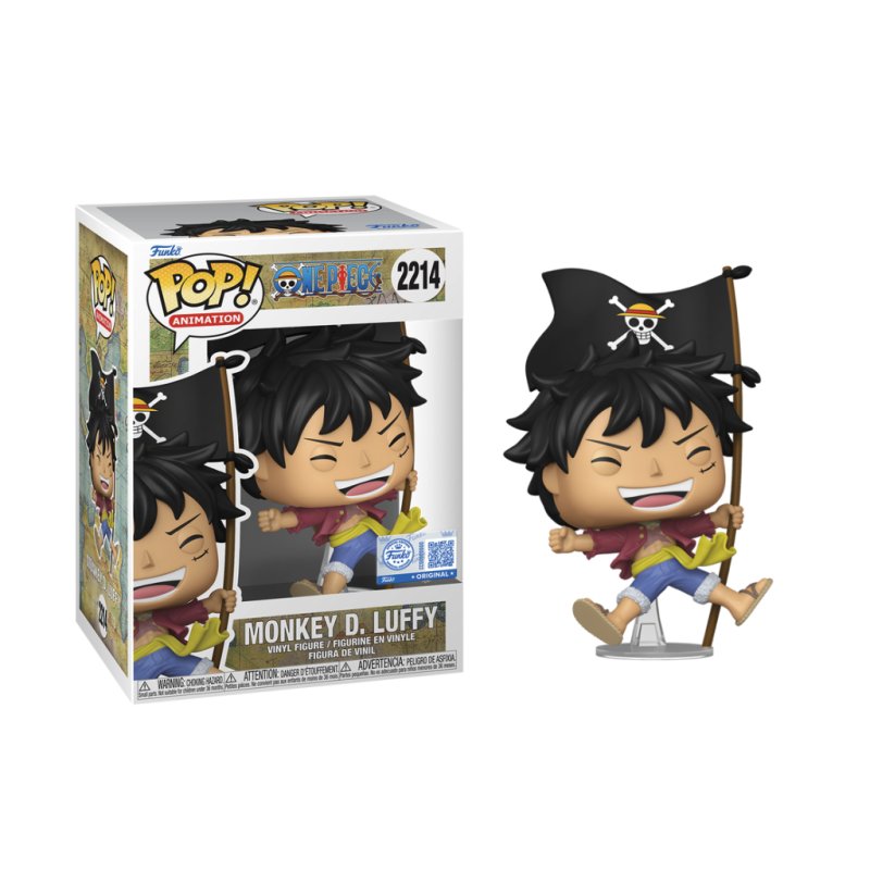 ONE PIECE - POP Animation N° 2214 - Luffy avec Drapeau