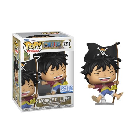 ONE PIECE - POP Animation N° 2214 - Luffy avec Drapeau