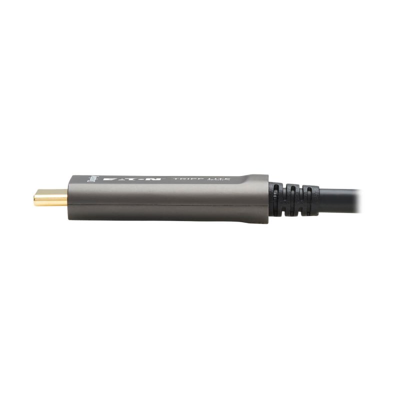 Tripp Lite U420F-30M-V USB-C to USB-C Plenum-Rated Fiber Active Optical Cable (AOC) - 4K 60 Hz, HDR, 4:4:4, M/M, Black,