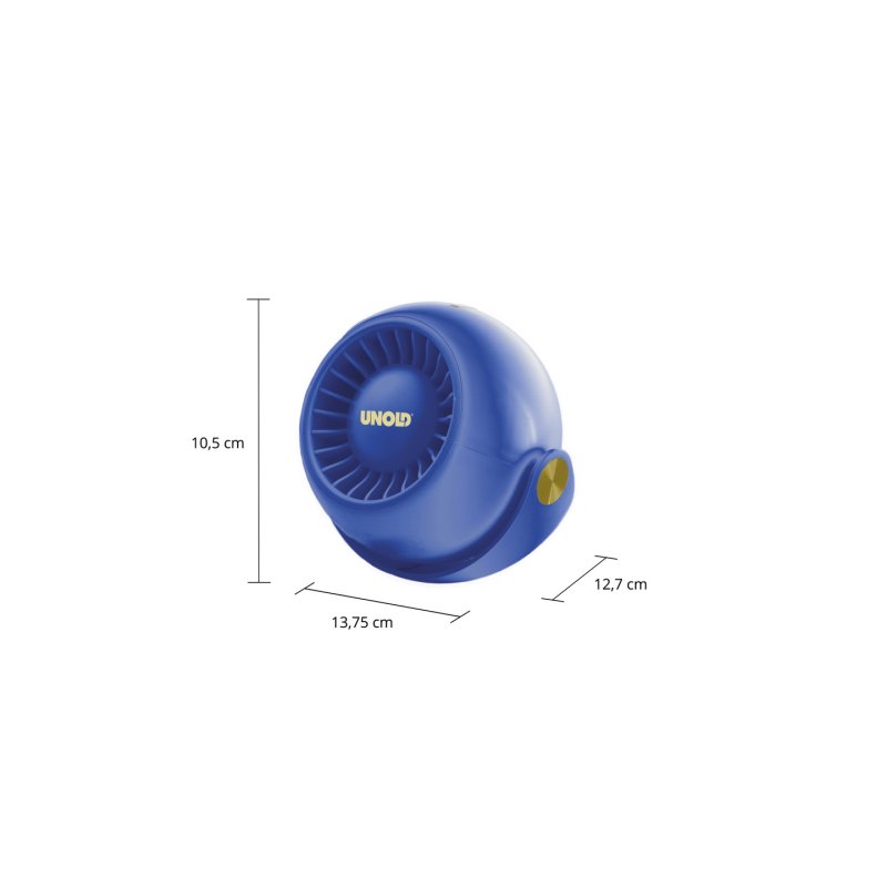 Unold Ventilator Breezy Bowl 86679 Noir, Bleu 9 cm Ventilateur portable