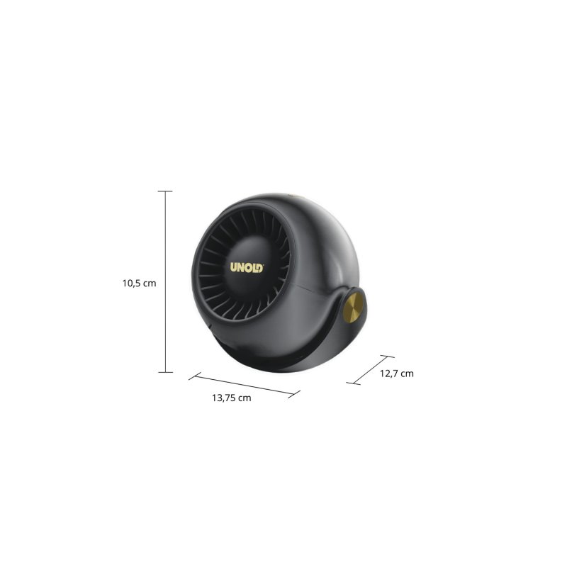 Unold Ventilator Breezy Bowl 86675 Noir 9 cm Ventilateur portable