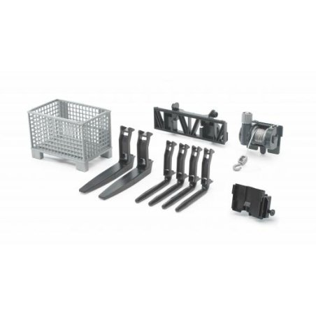 BRUDER Fourche avec Accessoires pour Manitou
